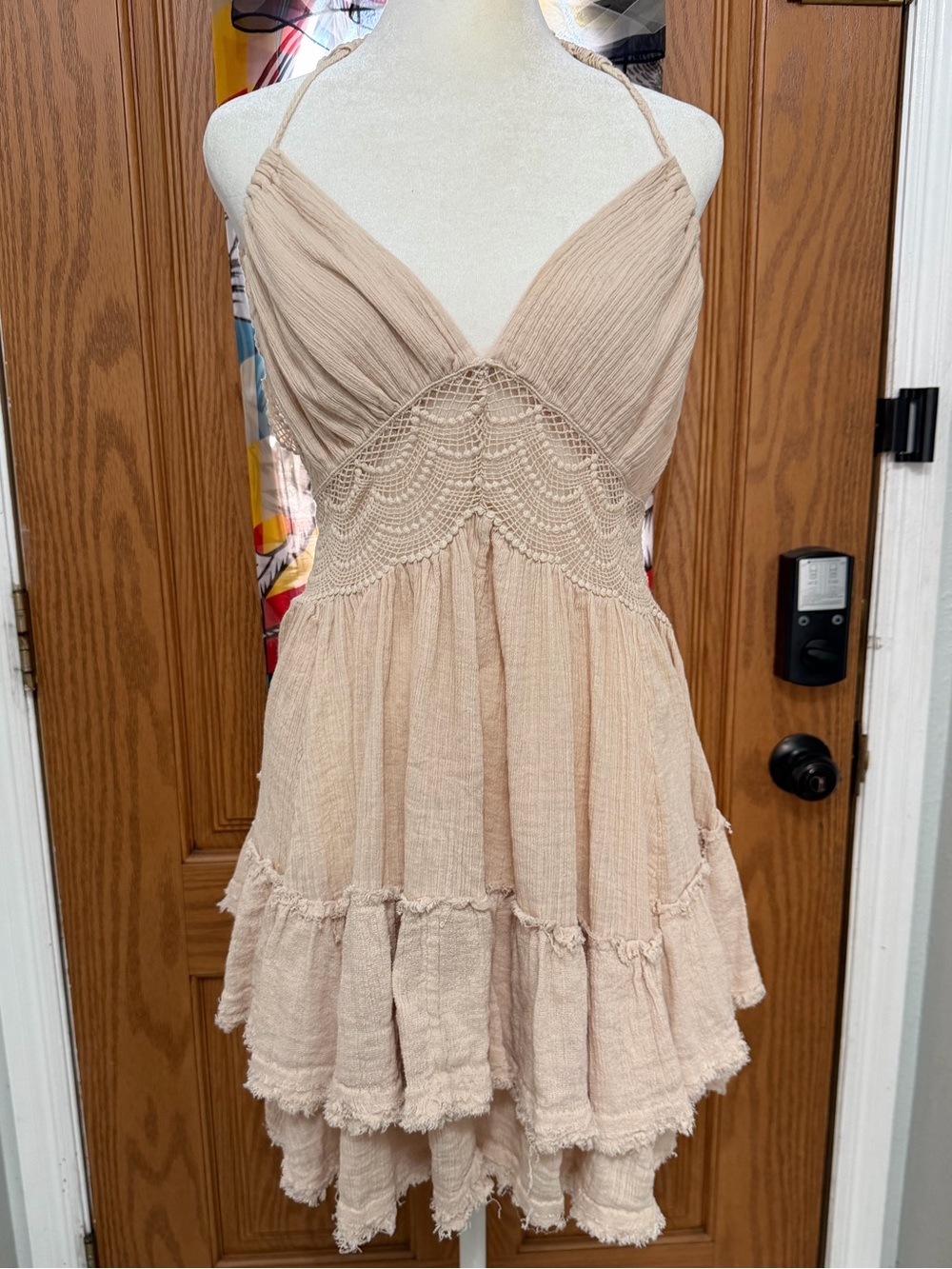 Free People Blush Crochet-Detail Backless Sundress - Picture 8 of 10